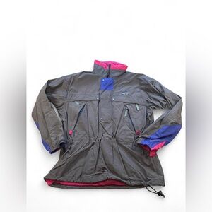 Vintage Patagonia Men’s Gray Anorak Pullover Jacket Hong Kong Size Large